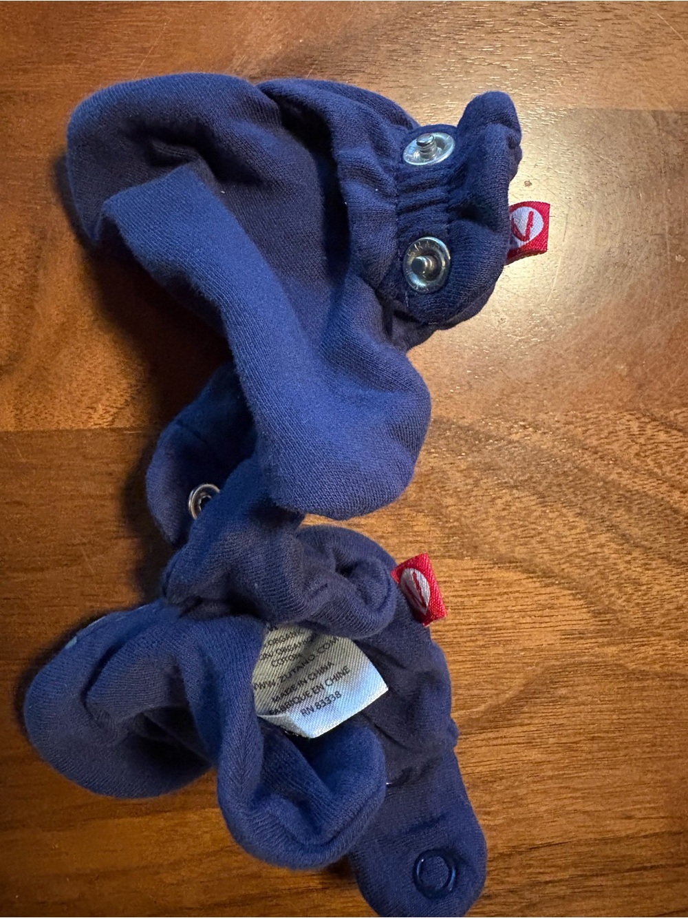 Blue Zutano baby booties size 3m with snaps